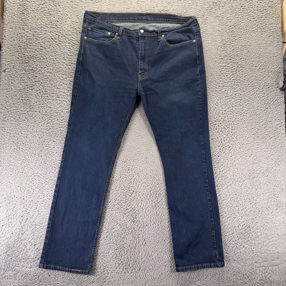 Levi's 514 Jeans Mens 40x32 Blue Cotton Denim Straight Streetwear Travel Stretch